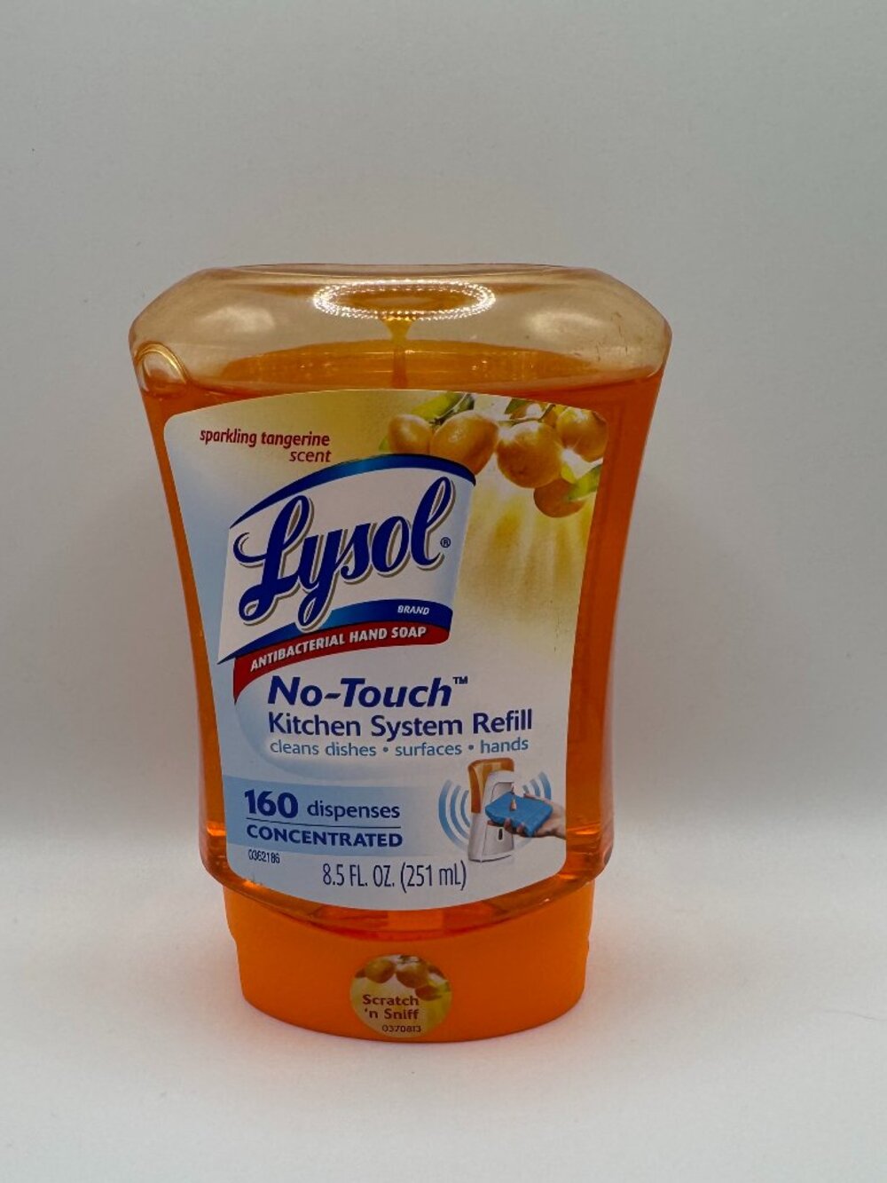 Lysol No Touch Kitchen System Refill Sparkling Tangerine Scent 8.5oz